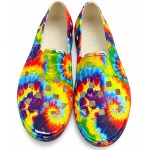 Vans Slip-On TRK Unisex 9M 10.5W Tie-Dye NWT Multi-Color Waterproof Shoes